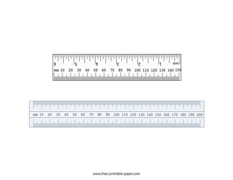 Printable Millimeter Ruler Actual Size